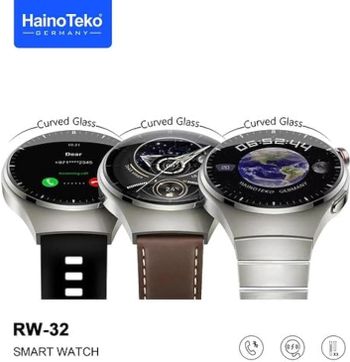 Haino Teko Germany Smart Watch 4 pro RW-32 with AMOLED Curved Glass with 3 pairs Strap