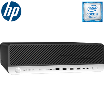 HP EliteDesk 800 G4 Small Form Factor Business PC, Intel Core i7-8th Generation, 8GB Ram, 512GB SSD, Windows 10 Pro