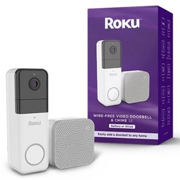 Roku جرس باب بالفيديو بدون أسلاك & الرنين سي (DB1000R)