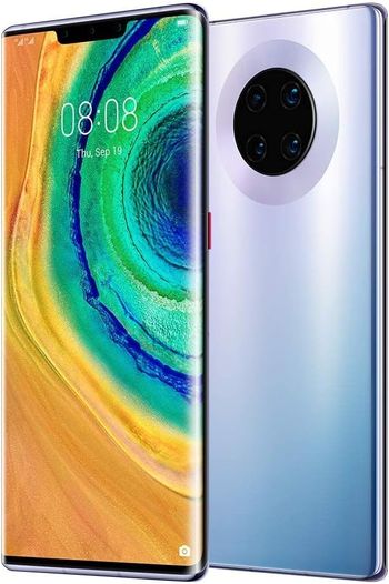 Huawei Mate 30 Pro 4G Smartphone, Dual SIM, 256GB ROM ,8GB RAM,40MP,4500mAh, 6.53" Display - Space Silver