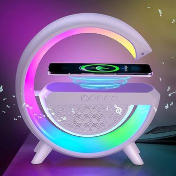 Wireless Charging Table Lamp Bluetooth Speaker BT2301 Intelligent Atmosphere RGB Light Bluetooth Speaker