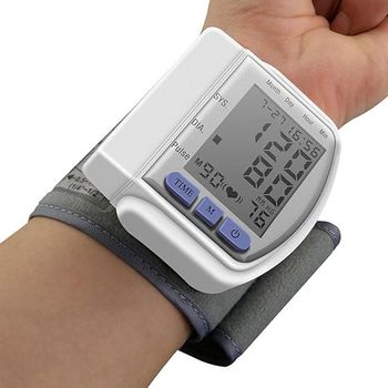 Blood Pressure Monitor - Electronic Wrist Blood Pressure Monitor - Battery Operated - Suitable for Home and Travel