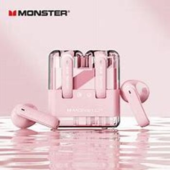 Monster ,XKT12 ,Bluetooth 5.3 TrueWireless Earbuds, Pink