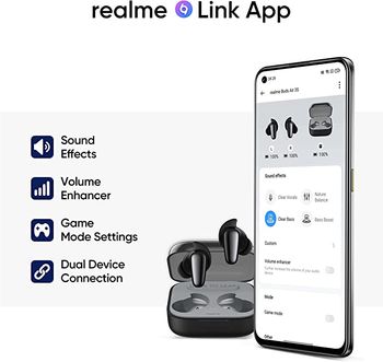 realme Buds Air 3 Neo Wireless Earbuds, 10mm Dynamic Bass Driver, Superior Sound Quality, ENC AI Noise Cancellation, IPX5 Water Resistance, Starry Blue