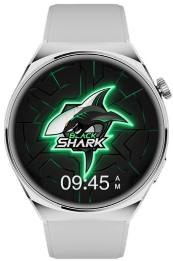 Black Shark Watch S1 With 1.43 inch Display,10-Day Battery Life, Fitness Tracker, Heart Rate, Sleep and Blood Oxygen Monitoring & 100+ Sports - Silver