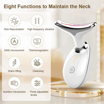 1PC Lifting And Tightening Household Electric Massage Beauty Instrument Neck Facial Wrinkle Removal Advanced Skin Care Tools White