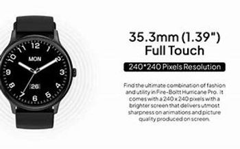 FireBolt - Hurricane Pro smartwatch - 123 Sports mode- Black