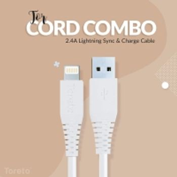 TORETO Data Cable Ios 10 Feet Tor-878