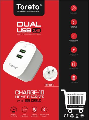 Toreto Home Charger Tor-508 Ios Toreto