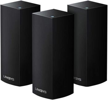 Linksys Velop Intelligent Mesh WiFi System, Tri-Band, 3-Pack Black (AC6600)