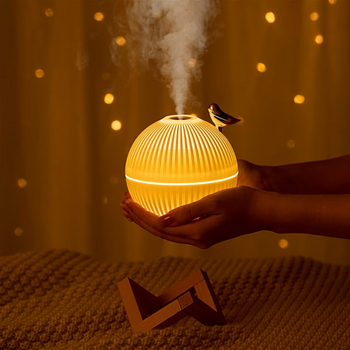 Lark bird mini humidifier, three levels of ambient light, two fog modes