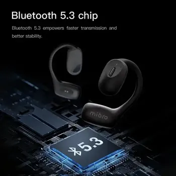 Mibro O1 TWS Earbuds bluetooth V5.3 Earphone ENC Call Noise Cancellation IPX6 Waterproof Open Ear Sport Earbuds Headphones With Mic - Black