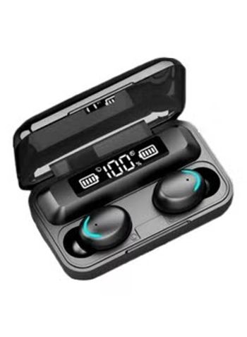 Bluetooth In-Ear Earbuds With Charging Box Black