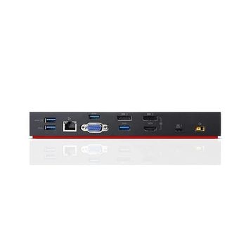 Lenovo ThinkPad Thunderbolt 3 Dock DBB9003L1 - 40AC ThinkPad Thunderbolt 3, DisplayPort, HDMI, VGA, USB 3.0, USB-C, Docking Station with 135W Power Adaptor