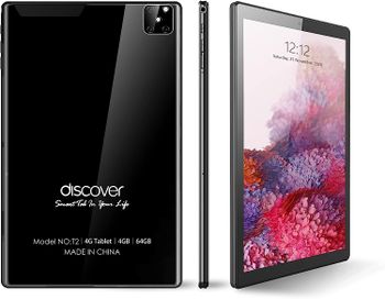 Discover T2, Learning Tablet 8 Inch smart tablet pc, Android 8.1 6GB RAM 256GB, 4GB DDR3, 5G , Dual Sim, Dual Camera, Wi-Fi (BLACK)