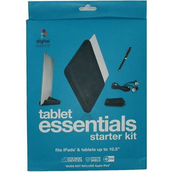 Digital Basics Tablet Essentials Starter Kit For iPads/Tablets 10.5″ (BTBESK5P) Silver