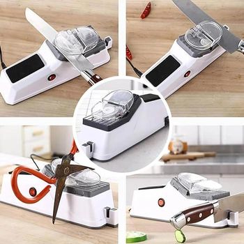 Electric Sharpener Kitchen Knife Sharpening Kitchen Sharpening Stone Grinder Home Sharpener Portable Sharpener for Kitchen Knife