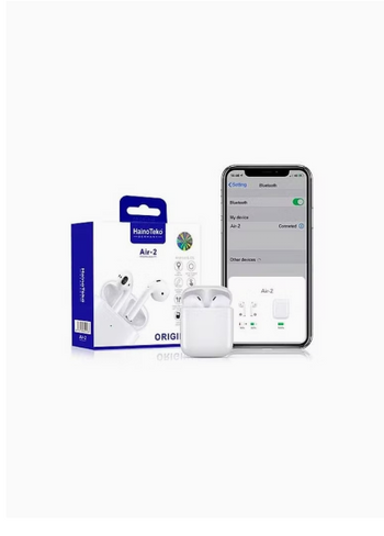 Haino Teko Air 2 Original Germany Airpods With Charging Case White