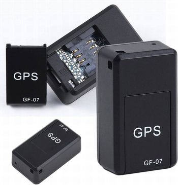 جهاز تعقب السيارة المغناطيسي GF07 Mini GPS في الوقت الحقيقي، جهاز تعقب GSM/GPRS - أسود