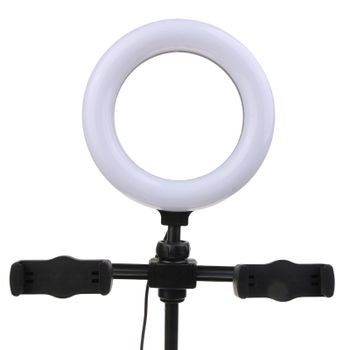 6.3 Inch Light Replace Desk Ring Light with Stand and Phone Holder Zoom Lighting