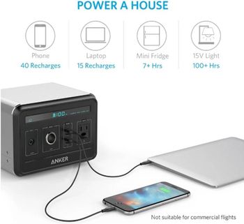 Anker Multi-Functional PowerHouse Silver/Black