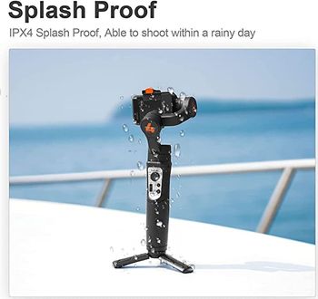 HOHEM  iSteady  Pro 4 3-Axis Gimbal Stabilizer for Go pro 11/10/9 8/7/6/5, for Osmo Action and Other Action Cameras - Support Bluetooth & Cable Control,IPX4 Splash Proof with Tripod