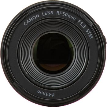 Canon RF 50MM F/1.8 STM Stepping AF Motor Camera Lens Black