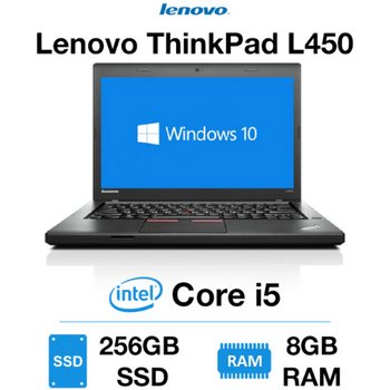 Lenovo ThinkPad L450 Core i5-5th Generation, 8GB RAM, 256GB SSD, Screen 14" | windows 10 Pro