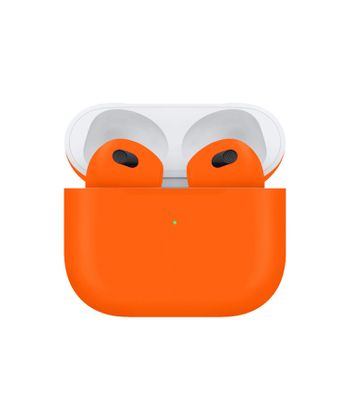 Apple Airpods (3rd Generation) Customized By Caviar Matte Neon Orange