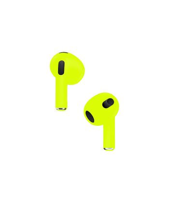 Apple Airpods (3rd Generation) Customized By Caviar Matte Neon Yellow