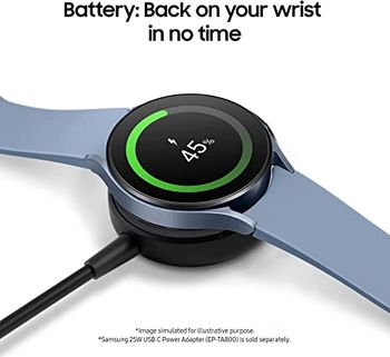 Samsung Galaxy Watch 5 40mm Bluetooth Smartwatch  Health, Fitness and Sleep Tracker, Improved Battery, Sapphire Crystal Glass, Enhanced GPS Tracking - Graphite