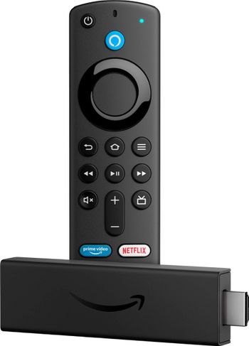 Amazn Fire TV Stick 4K (2nd Gen) Streaming Media Player With Alexa Voice Remote (3rd Gen) Black