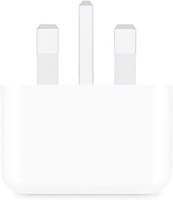 محول طاقة USB-C 20 واط - 3 سنون - أبيض (عام)