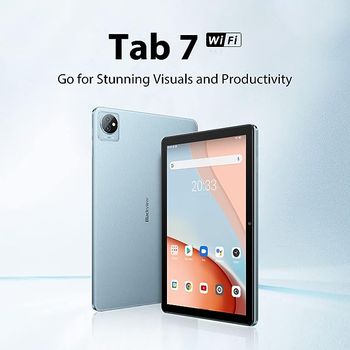 Blackview Tab 7, 10.1 inch Android 12 Tablet HD+ IPS Display, Quad-core 3GB RAM+64GB ROM 1TB External SD Card - Gray