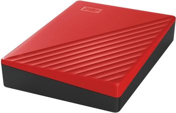 Western Digital My Passport Portable Hard Drive 5TB (WDBPKJ0050BRD-WESN) Red