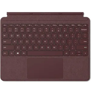 Microsoft Surface Go Signature Type Cover Ultra-Slim Design Backlit Glass Trackpad (KCS-00052) Burgundy