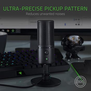 Razer Seiren X USB Super Cardioid Condenser Microphone (RZ19-02290100-R3U1) Classic Black