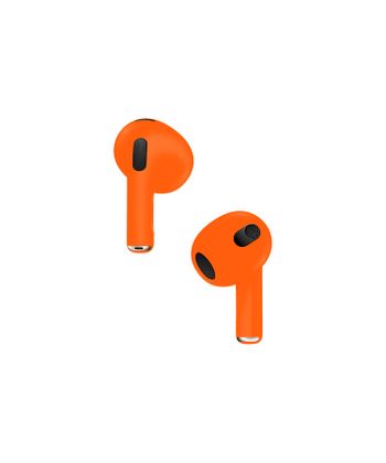 Apple Airpods (3rd Generation) Customized By Caviar Matte Neon Orange