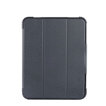 جراب Max & Max Rugged لجهاز Apple Ipad 10.9 بوصة من الجيل العاشر للحماية من السقوط / مضاد للانزلاق / مناسب للأطفال ، حامل قلم رصاص أو قلم تلوين ، ظهر شفاف شفاف (أسود)