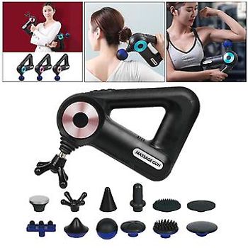 Cordless Percussion Massage Gun Deep Tissue Body Muscle Massager BLD-8890 - Black