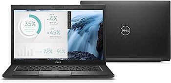 DELL Latitude 7480 كمبيوتر محمول للأعمال خفيف الوزن ، وحدة معالجة مركزية Core i5-7300U ، ذاكرة وصول عشوائي DDR4 سعة 8 جيجابايت ، محرك أقراص صلبة SSD M.2 سعة 256 جيجابايت ، شاشة 14 بوصة ، Windows 10 Pro