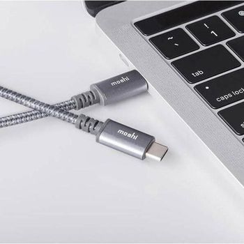 Moshi - Integra USB-C To USB-C Charge / Sync Cable - Titanium Gray