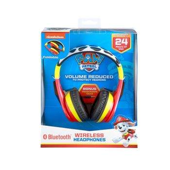 KidDesigns Paw Patrol  Kid Safe Wireless Bluetooth Headphone|  Kids / Youth, 24 Hrs Playtime, On-Board Call & Music Control, w/ 3.5mm AUX IN- for SmartPhones, Tablets, Laptops, PC, Notebook - Marshall