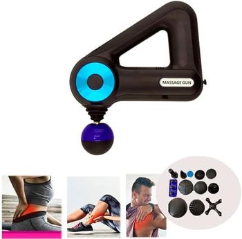 Cordless Percussion Massage Gun Deep Tissue Body Muscle Massager BLD-8890 - Black