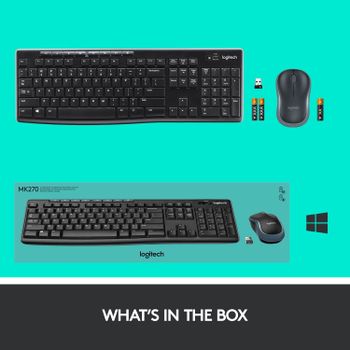 Logitech MK270 Wireless Keyboard and Mouse Combo