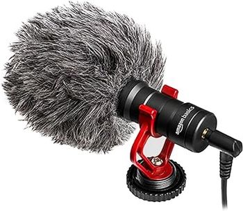 Boya by-MM1 Super-Cardioid Shotgun Microphone with Real Time Monitoring Compatible with iPhone/Android Smartphones, DSLR Cameras Camcorders for Live Streaming Audio Recording