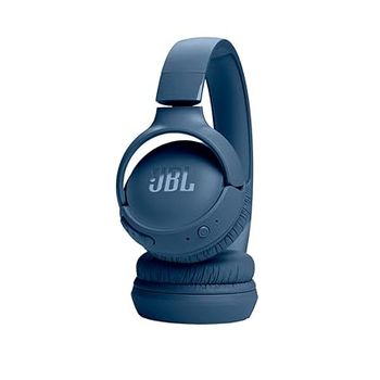 JBL Tune 520 BT Bluetooth On-Ear Headphone with Mic Pure Bass Sound, Up to 57H Battery Life - Blue