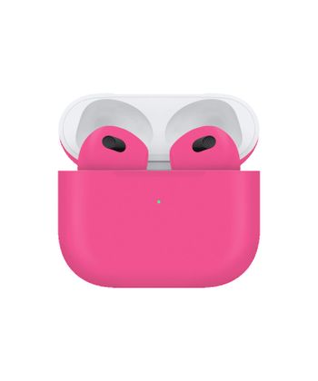 Apple Airpods (3rd Generation) Customized By Caviar Matte Neon Pink