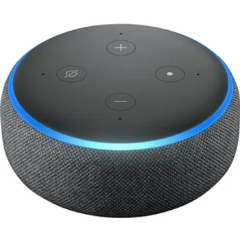 مكبر صوت ذكي Echo Dot من الجيل الثالث مزود بتقنية Alexa Bluetooth واتصال Wi-Fi Charcoal