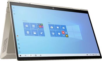طابعة HP ENVY 13m-bd0023dx - x360 2 في 1 13.3 بوصة شاشة اللمس   كمبيوتر محمول - منصة Intel Evo -   Intel Core i7-11TH GEN - ذاكرة 8 جيجا - SSD 512 جيجا - Windows 11 - لوحة مفاتيح باللغة العربية - ذهبي باهت